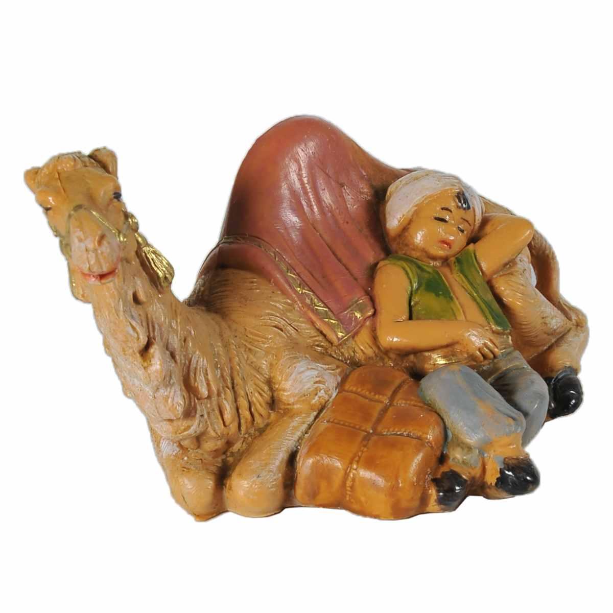 Statua presepe 6.5 cm cammelliere cammello