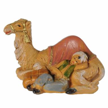 Statua presepe 6.5 cm cammelliere cammello