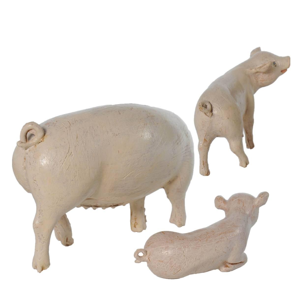 Statua presepe 19 cm maiali