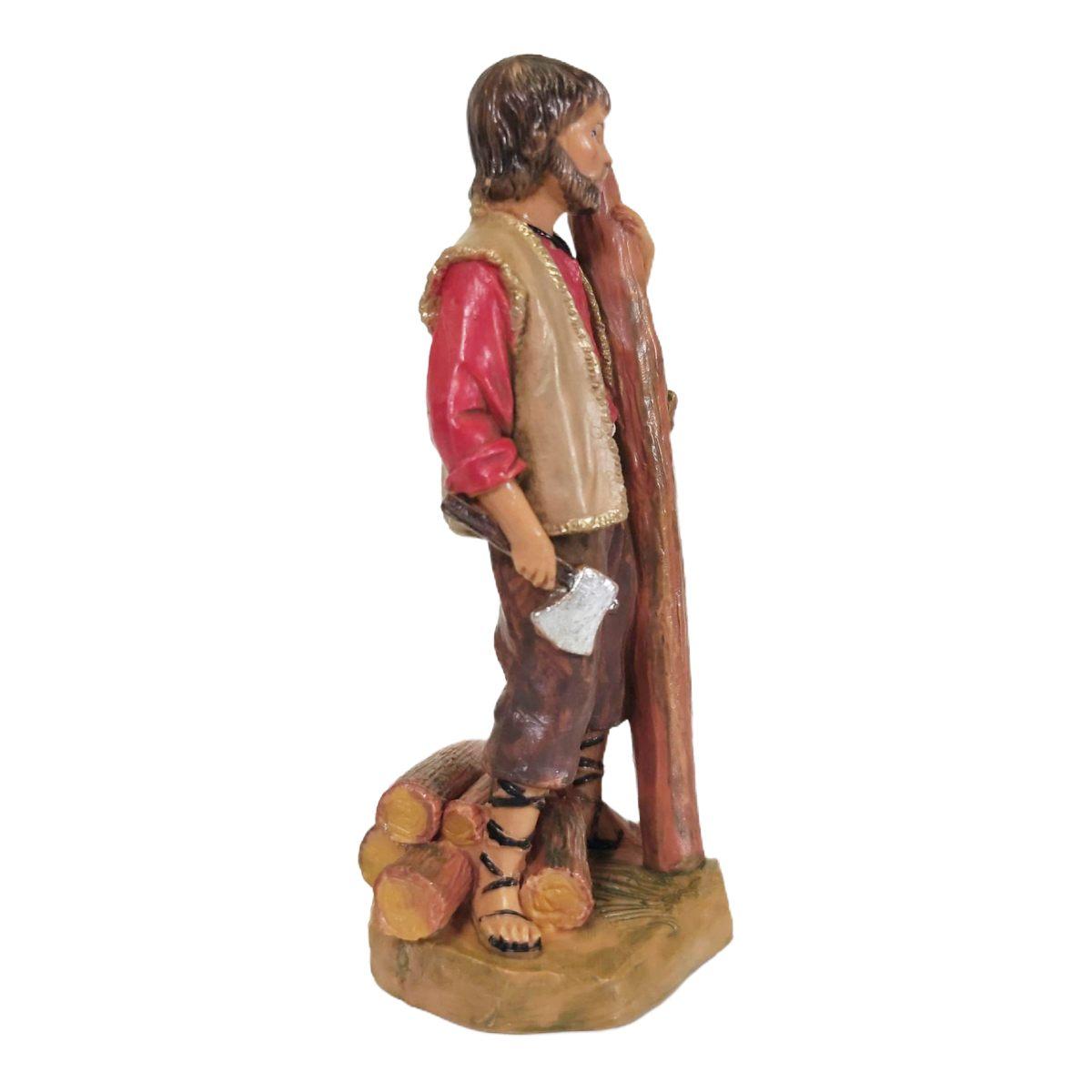 Statua presepe 12 cm boscaiolo jude