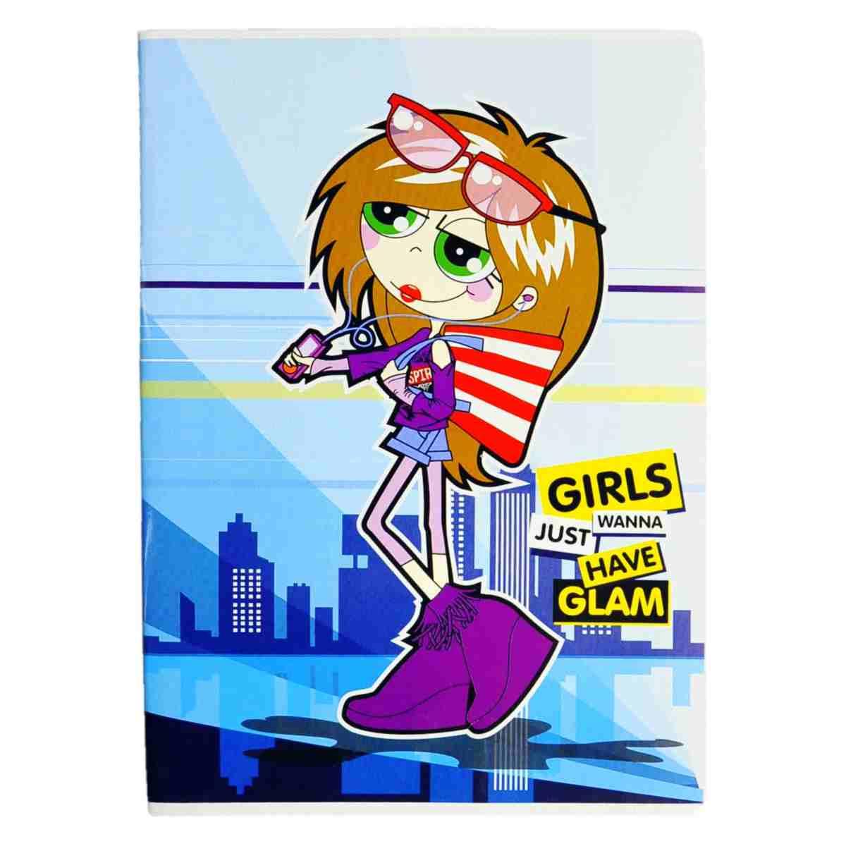 Quaderno Mod. A4 Riga B Scary Girl Pets Pool Over |Pool Over