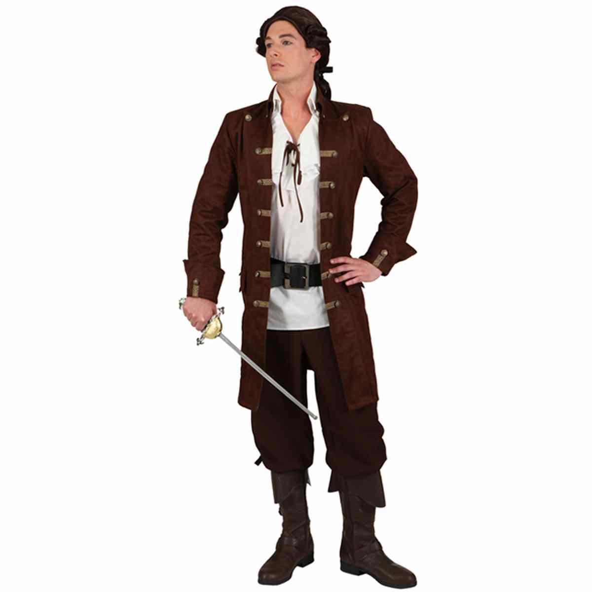 Giacca pirata marrone