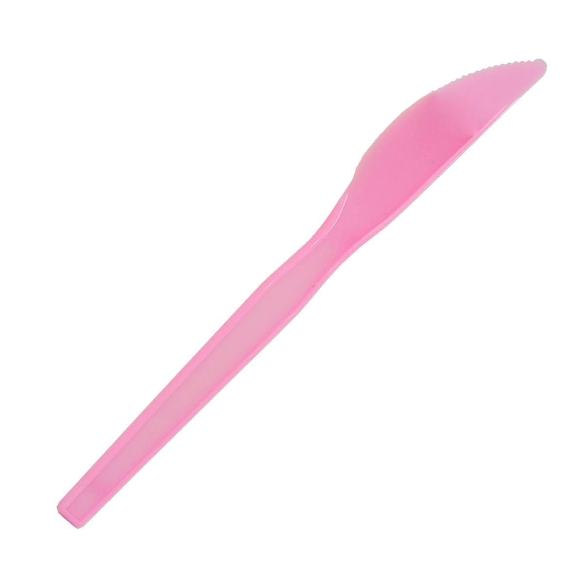 Posate party coltello pvc rosa coccinella 30 pz
