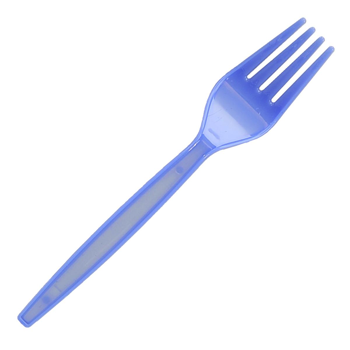 Posate party forchetta pvc azzurro 24 pz