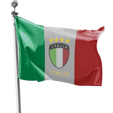 Bandiera italia asta da