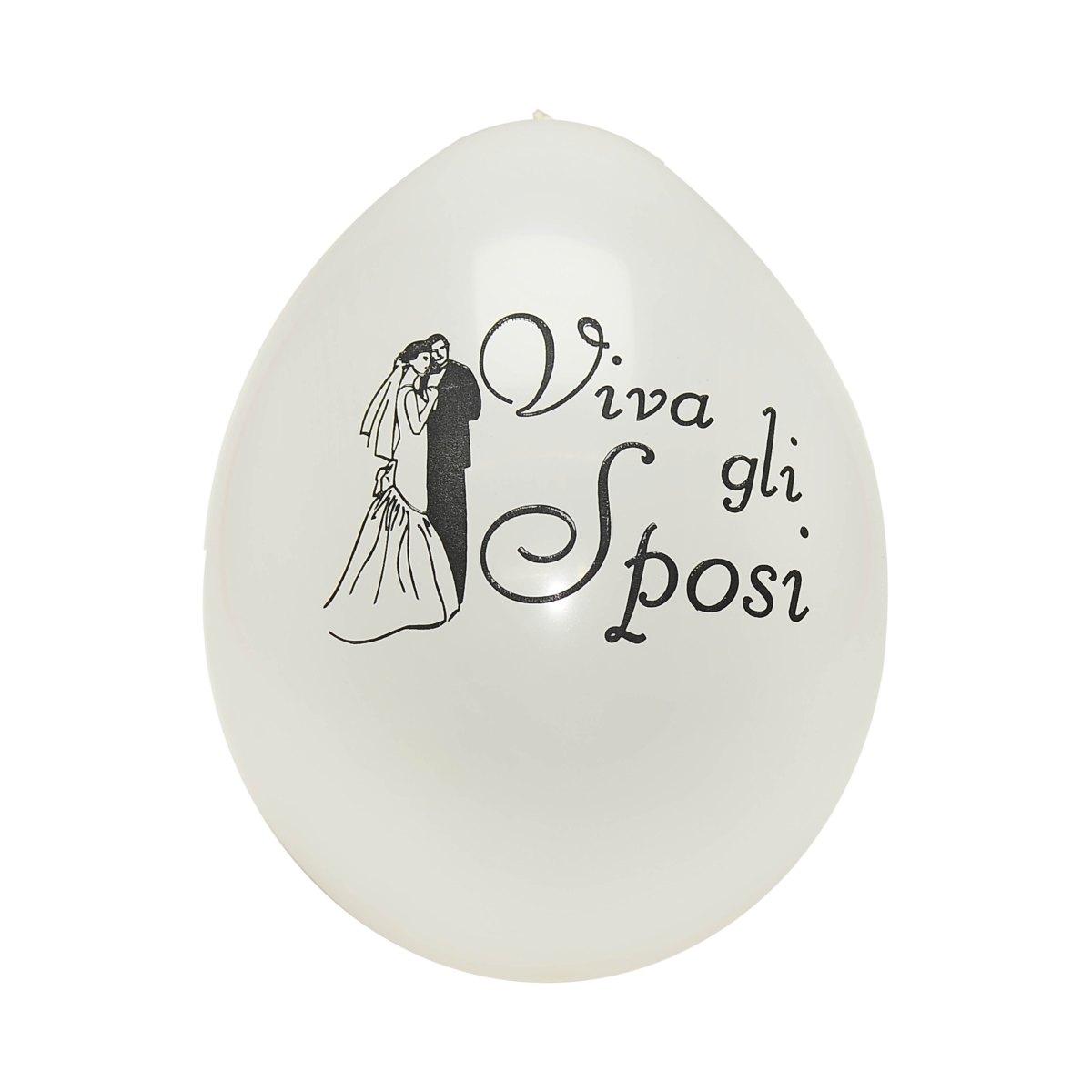 Palloncino wiva gli sposi 25 pz