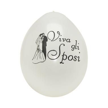 Palloncino wiva gli sposi 25 pz