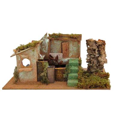 Mulino presepe acqua elettrico