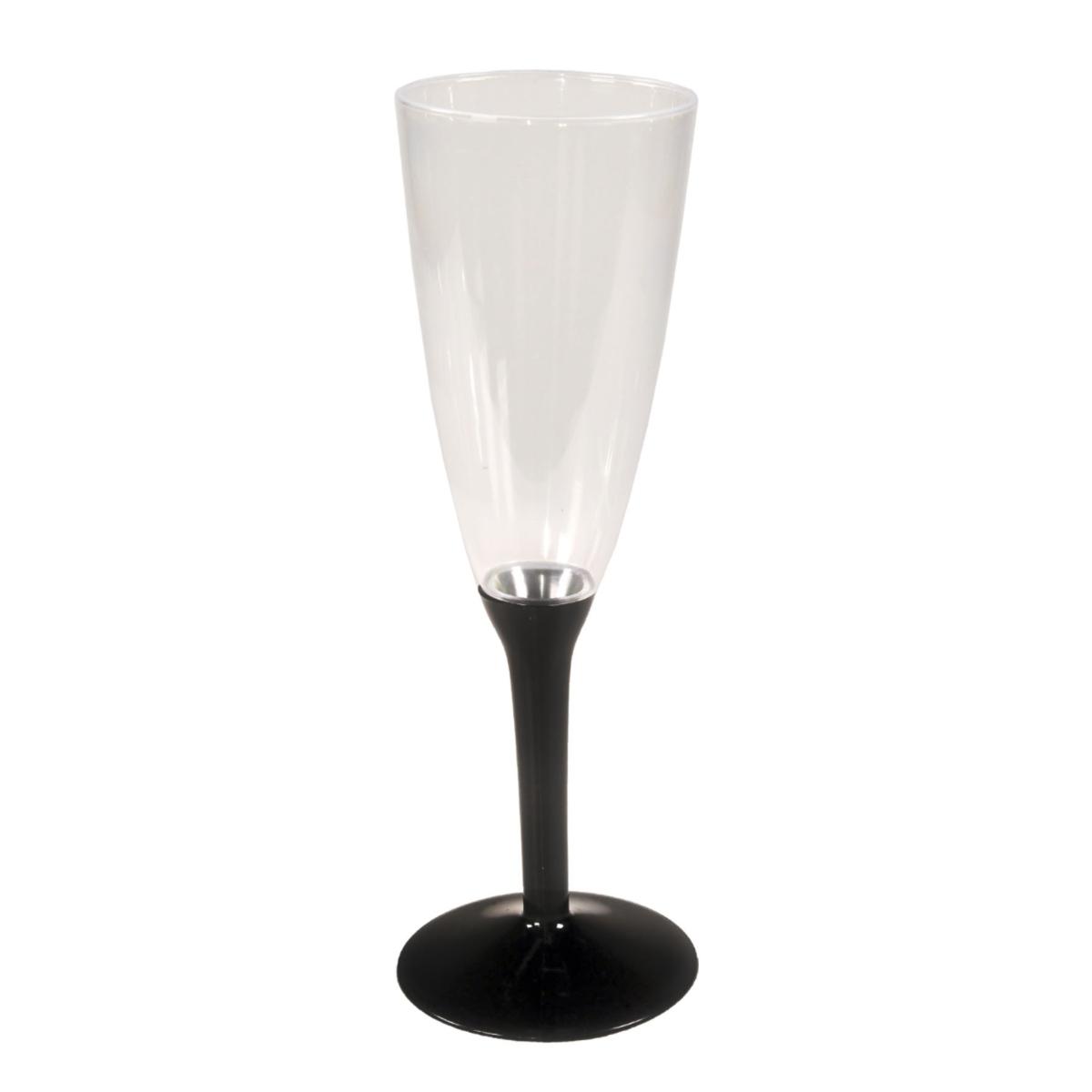 Bicchiere pl flute kristal nero 6 pz