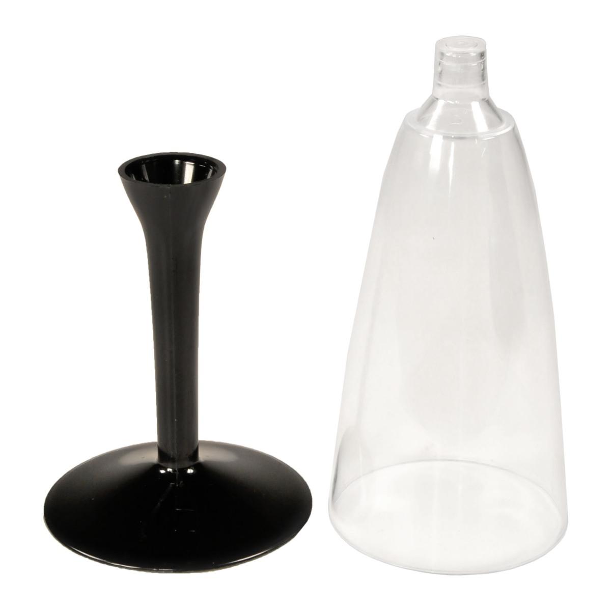 Bicchiere pl flute kristal nero 6 pz