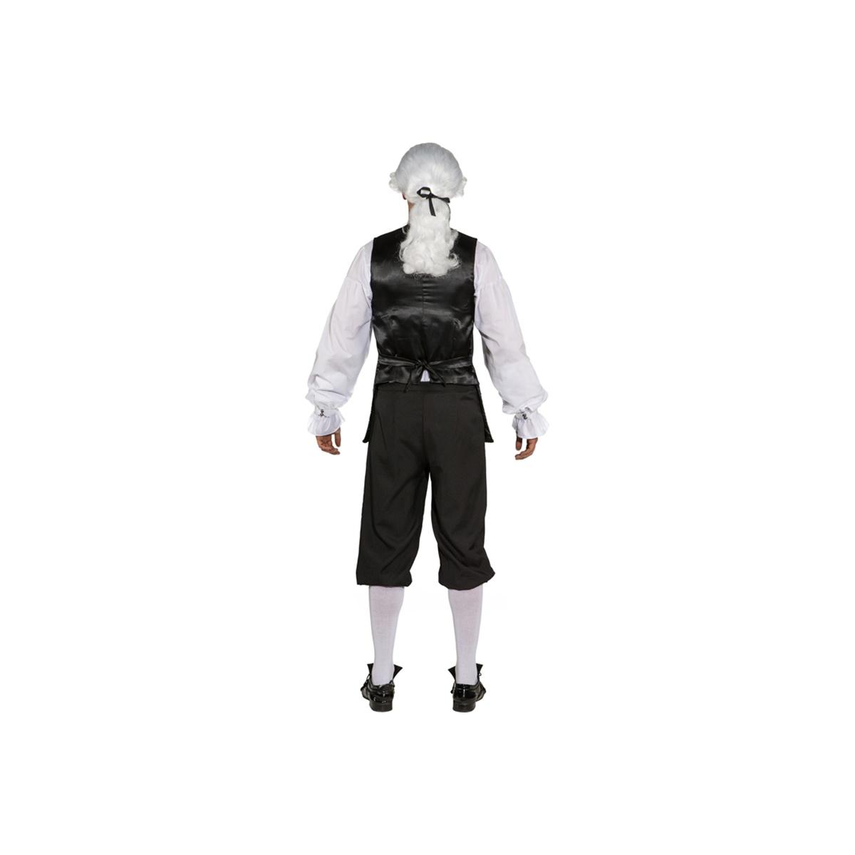 Costume gilet conte nero argento
