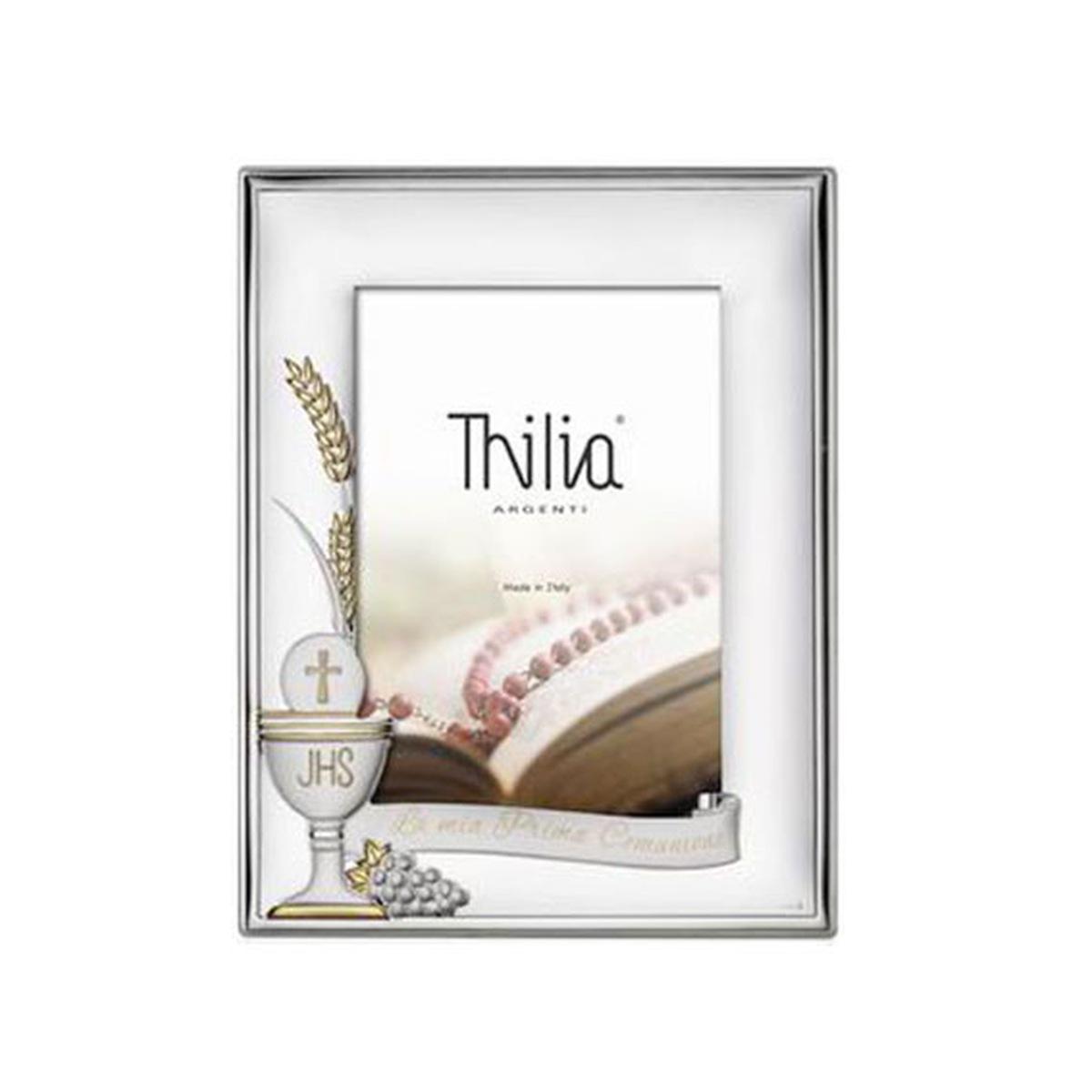 Cornice arg thilia prima comunione 10 x 15 cm