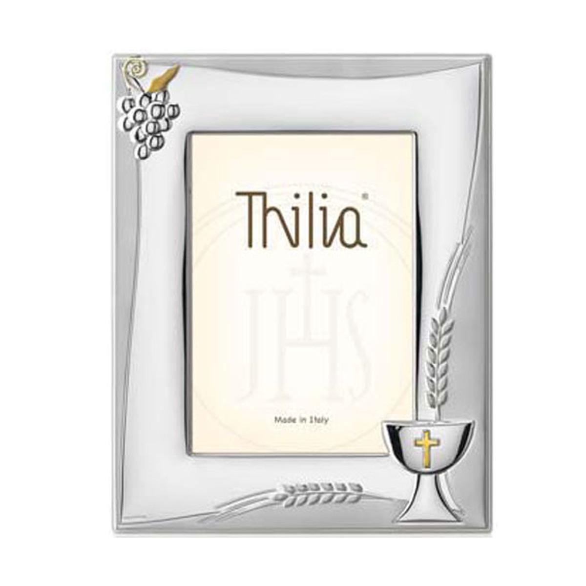 Cornice arg thilia prima comunione oro 13 x 18 cm