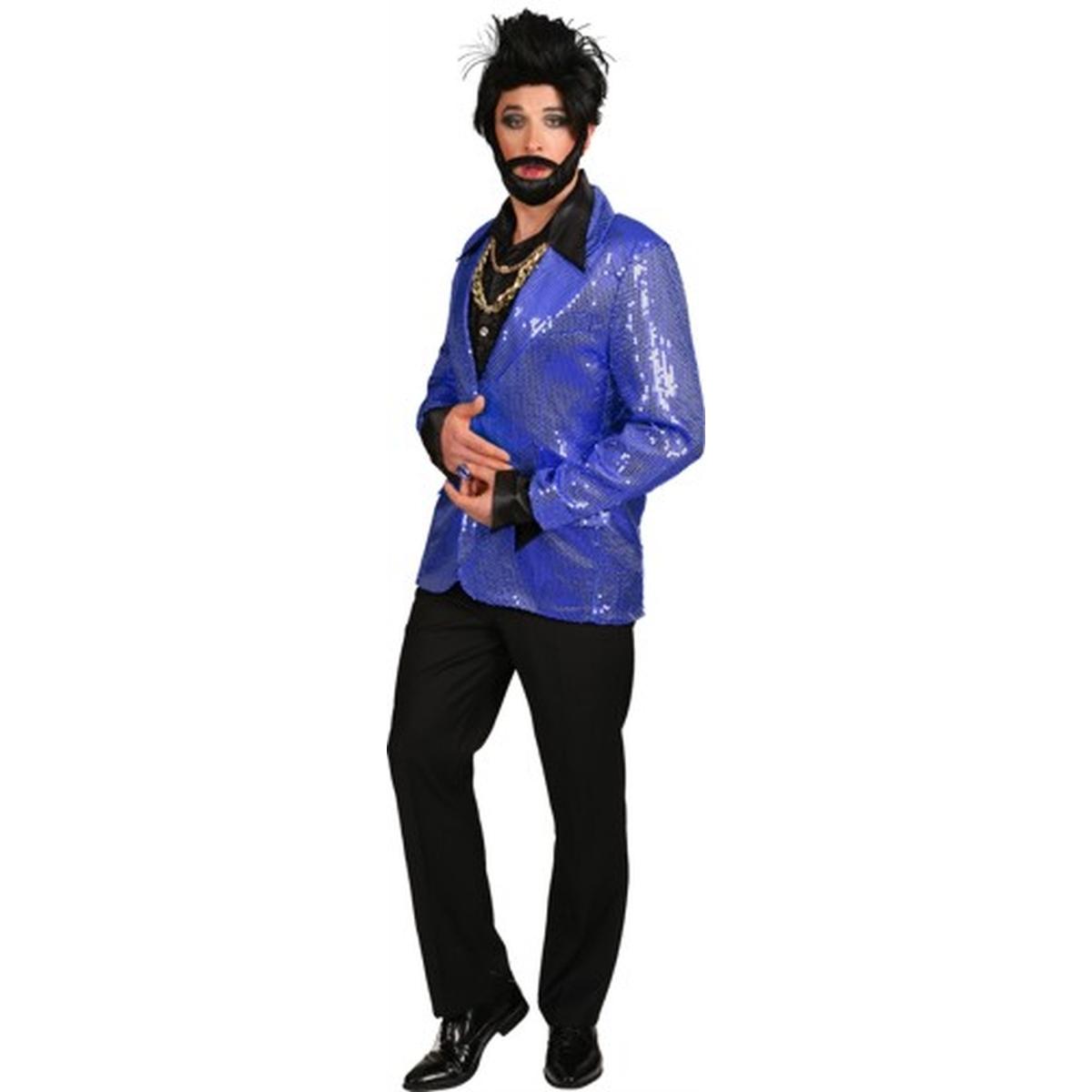 Giacca blu paillettes