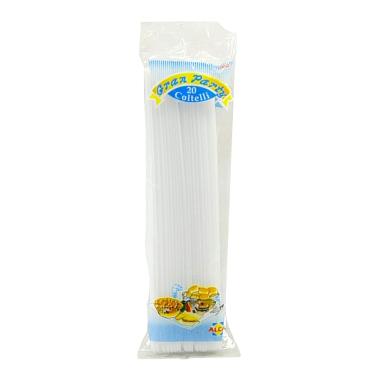 Posate party coltello pvc bianchi alca 20 pz