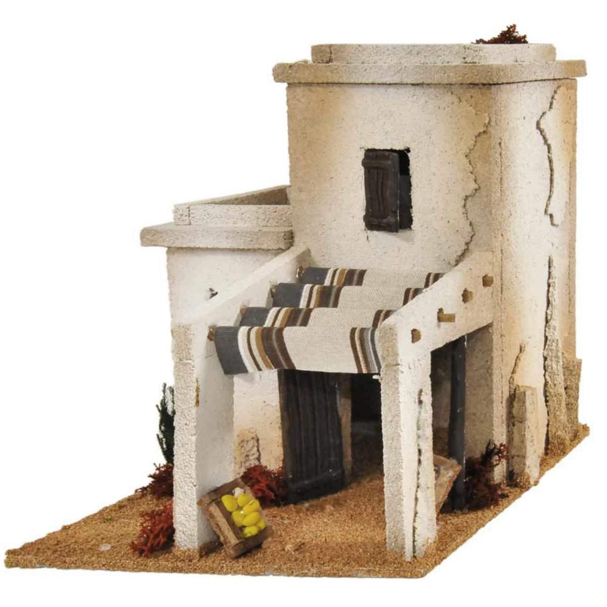 Minareto presepe arabo bottega frutta