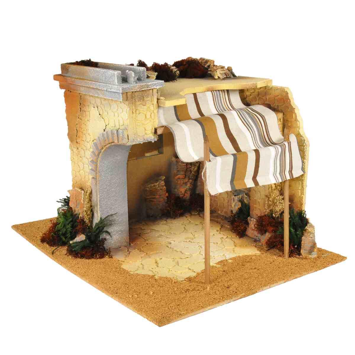 Capanna presepe legno araba