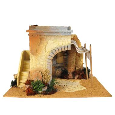Capanna presepe legno araba