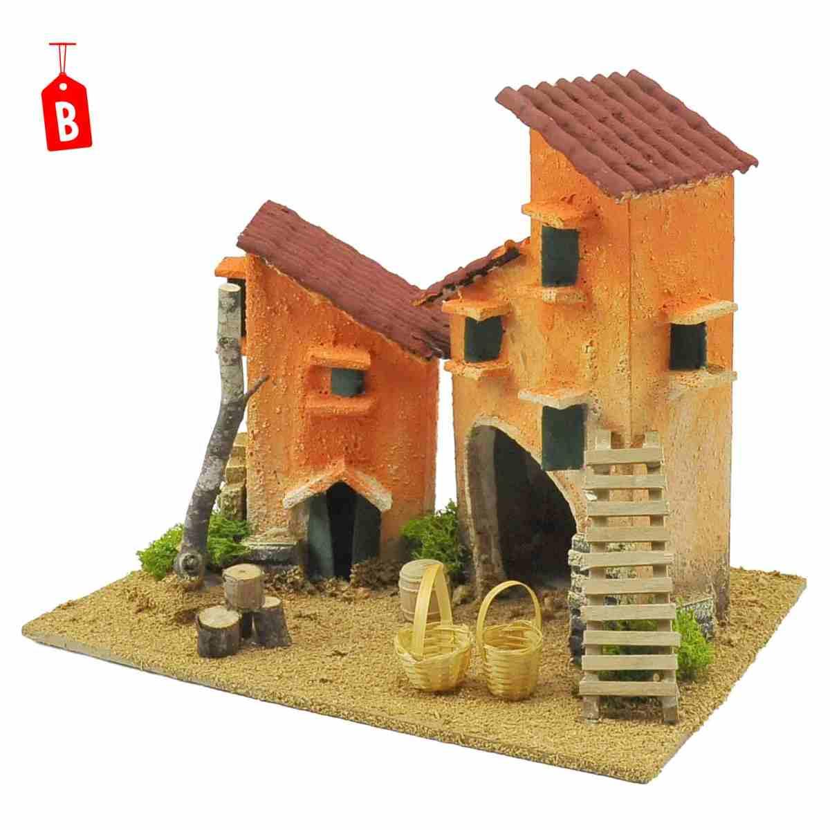 Casetta presepe doppia