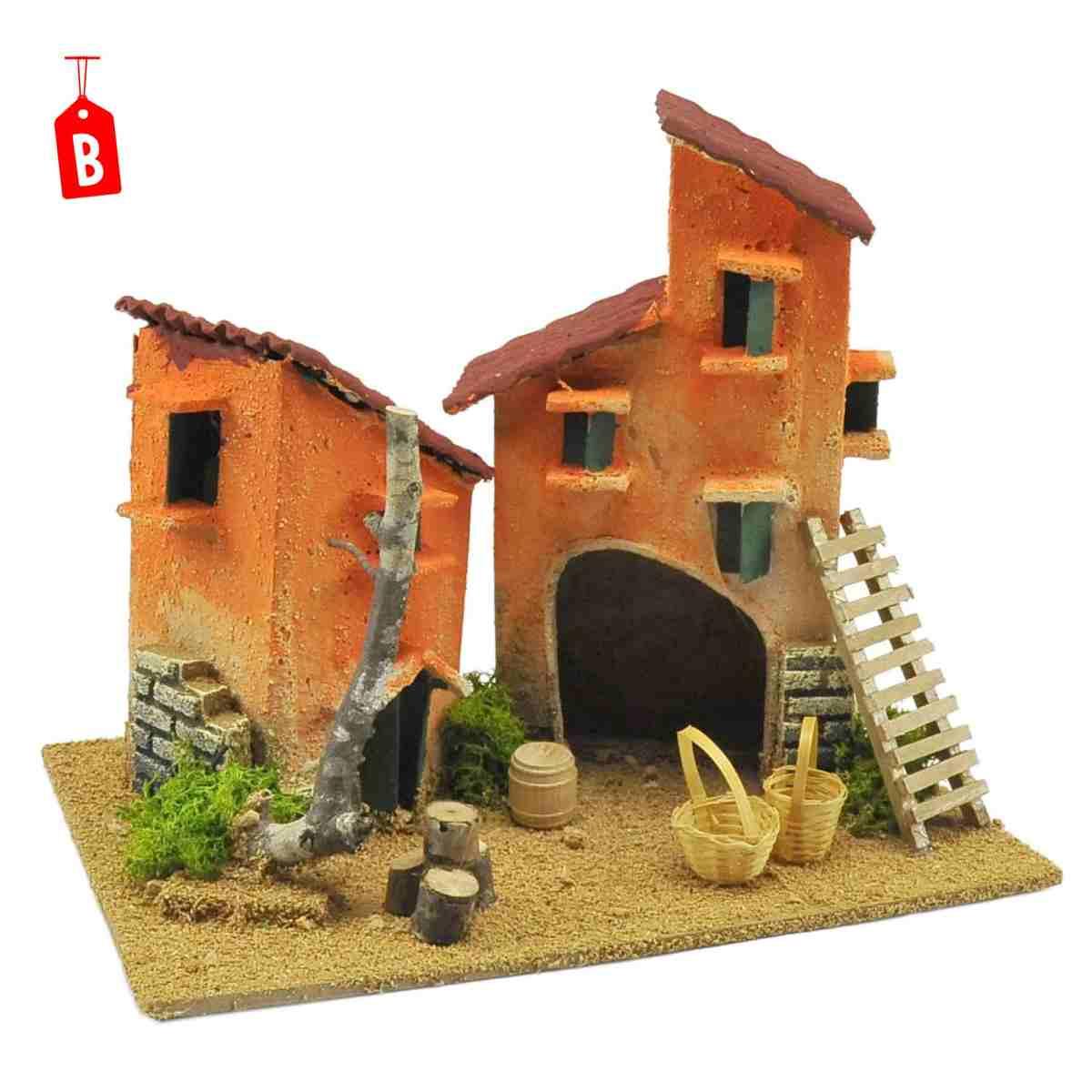 Casetta presepe doppia