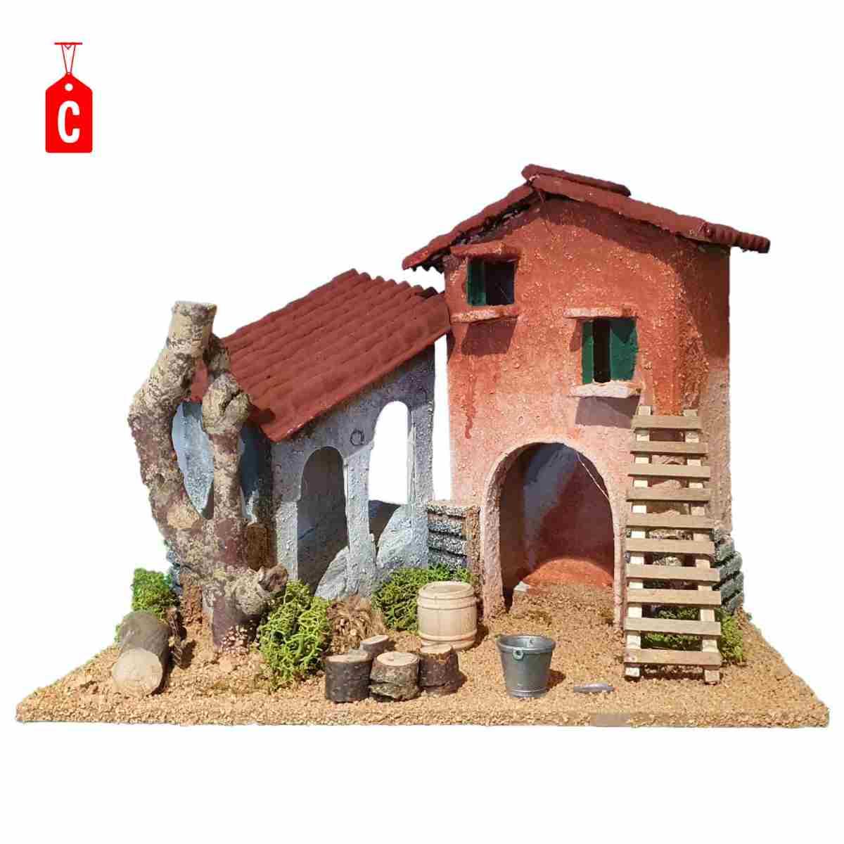 Casetta presepe doppia