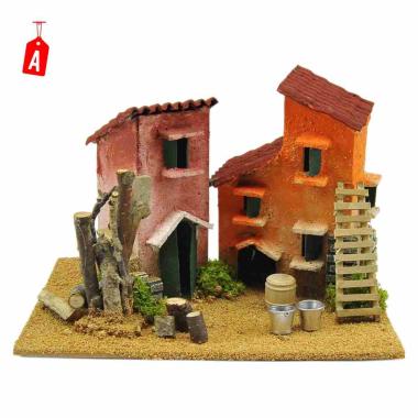 Casetta presepe doppia
