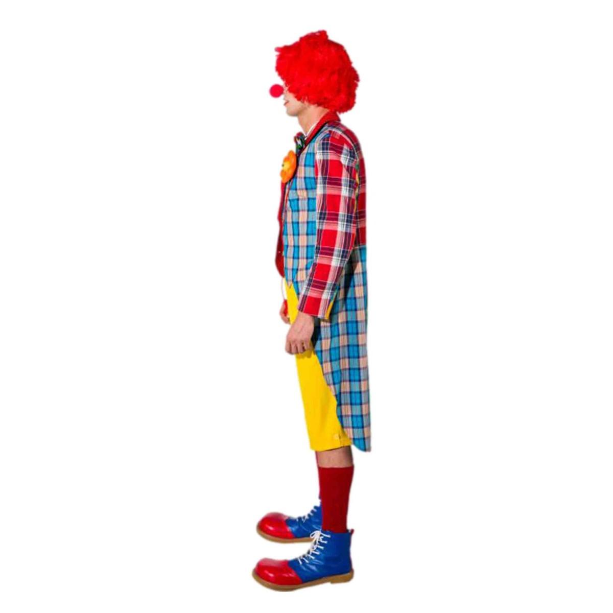 Giacca frack clown quadretti modello a