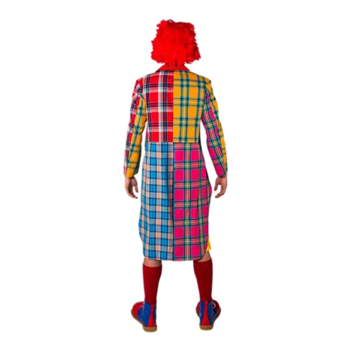 Giacca frack clown quadretti modello a