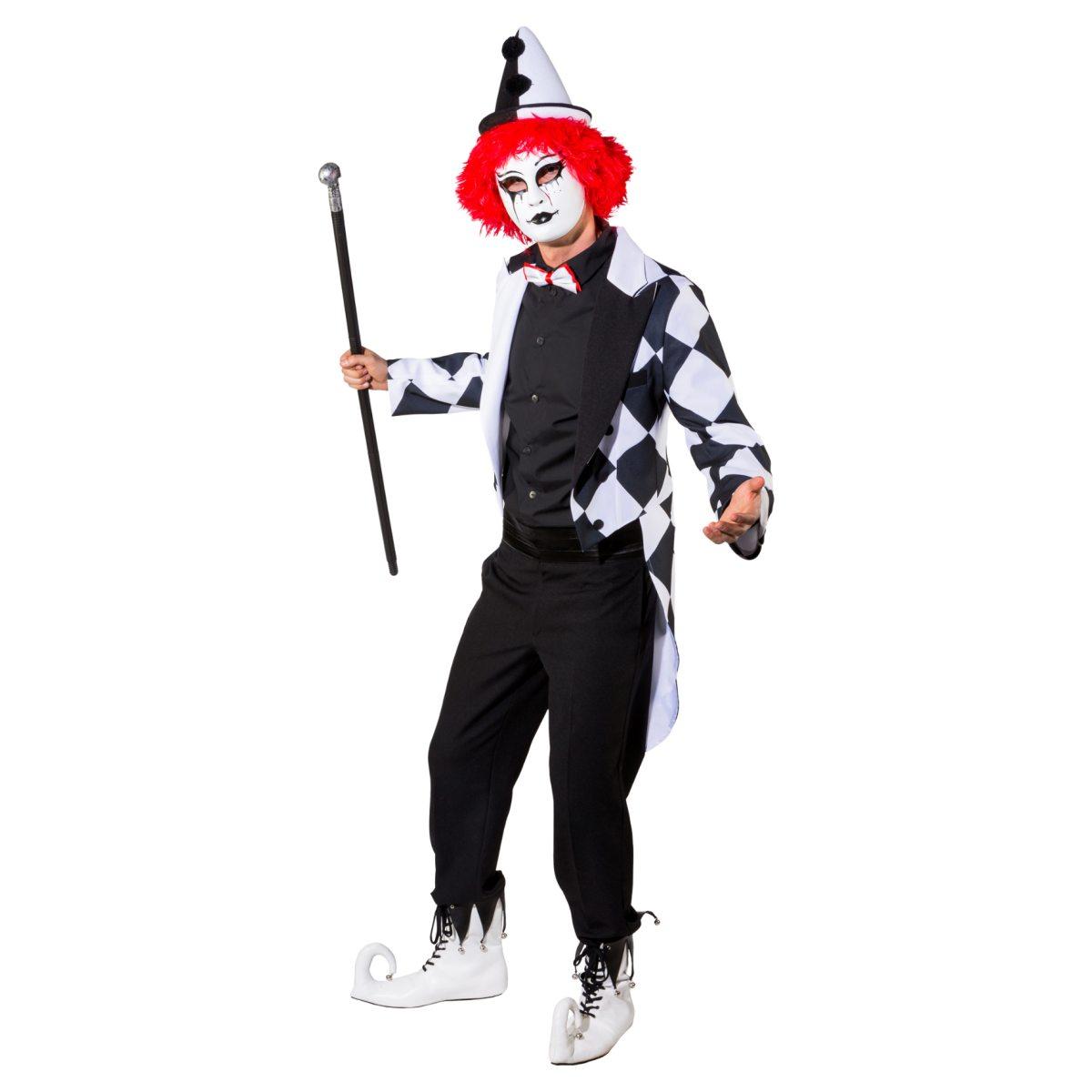 Giacca frac pierrot scacchi