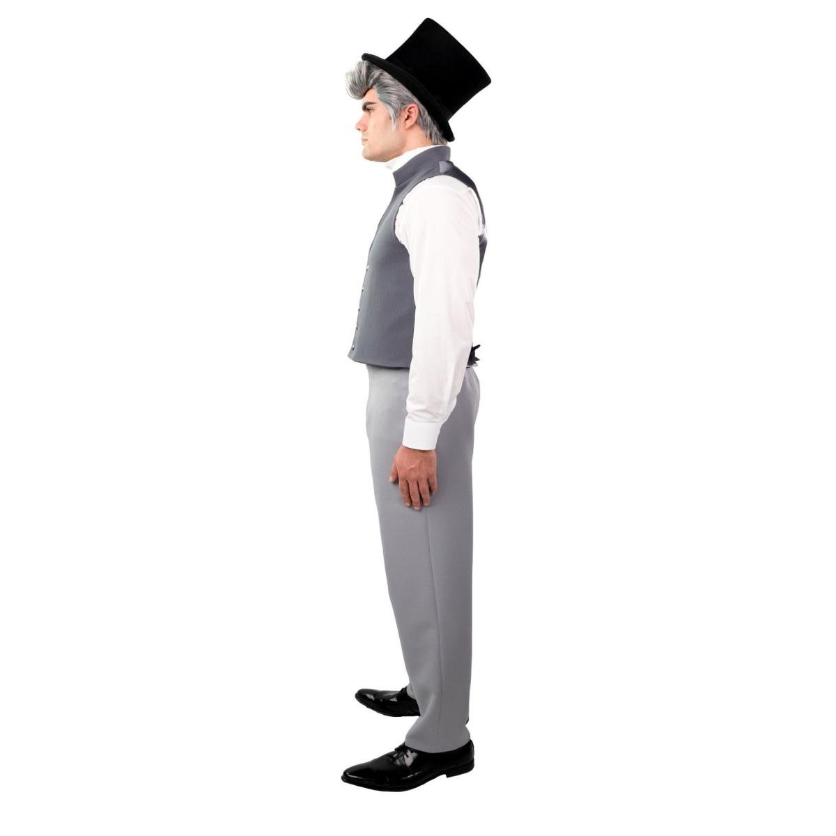 Costume gilet nobile vittoriano grigio