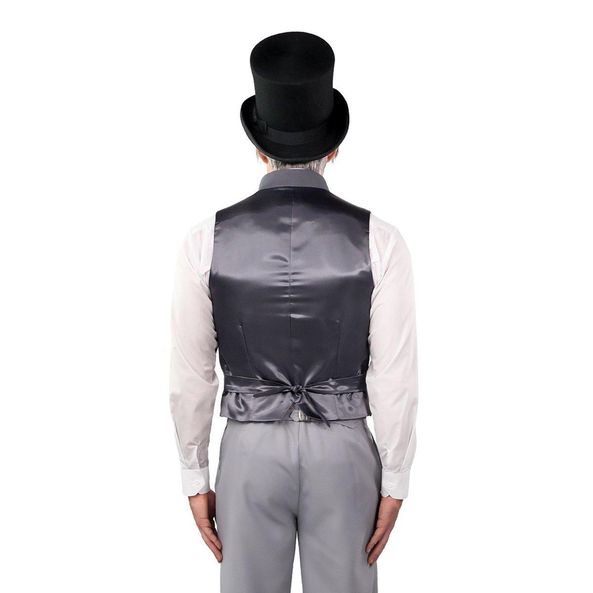 Costume gilet nobile vittoriano grigio