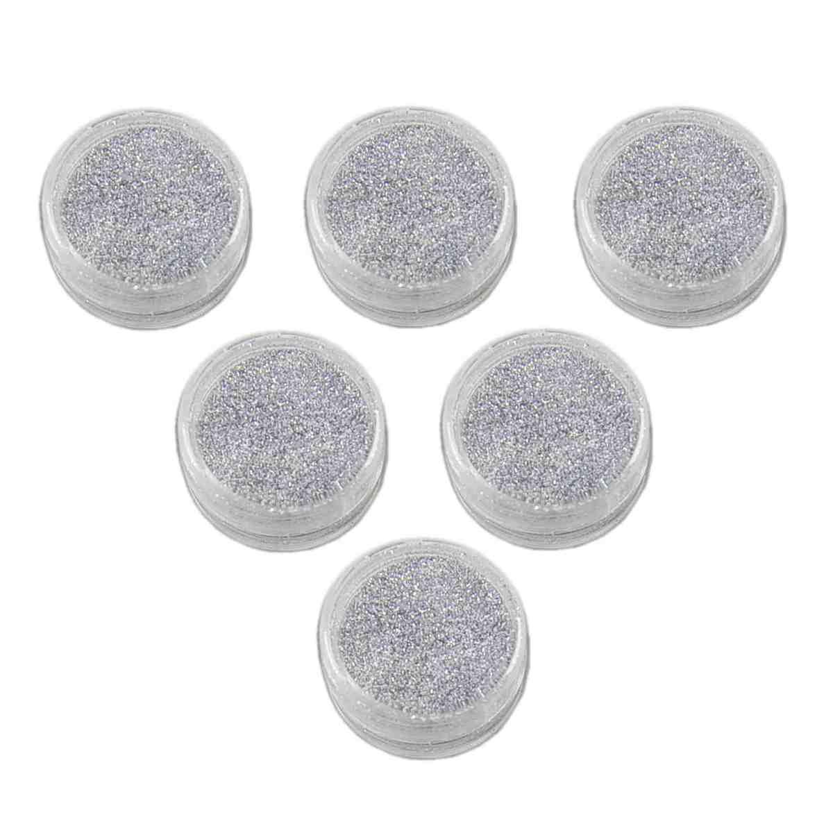 Glitter argento Set 6 pz