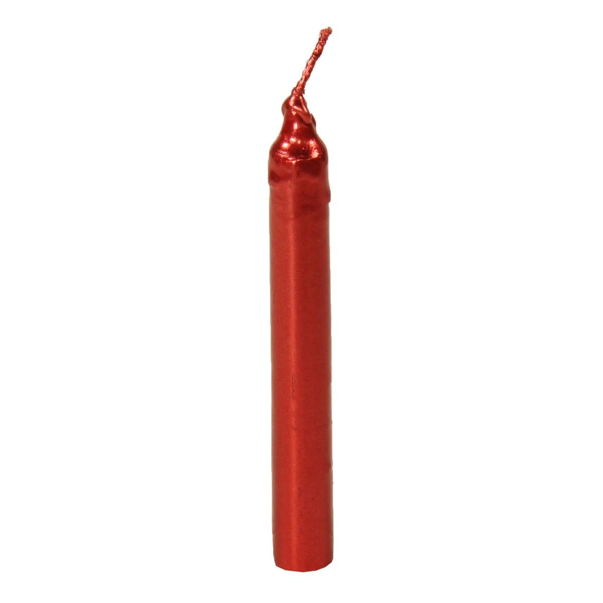 Candela natale 10 rossa Set 12 pz