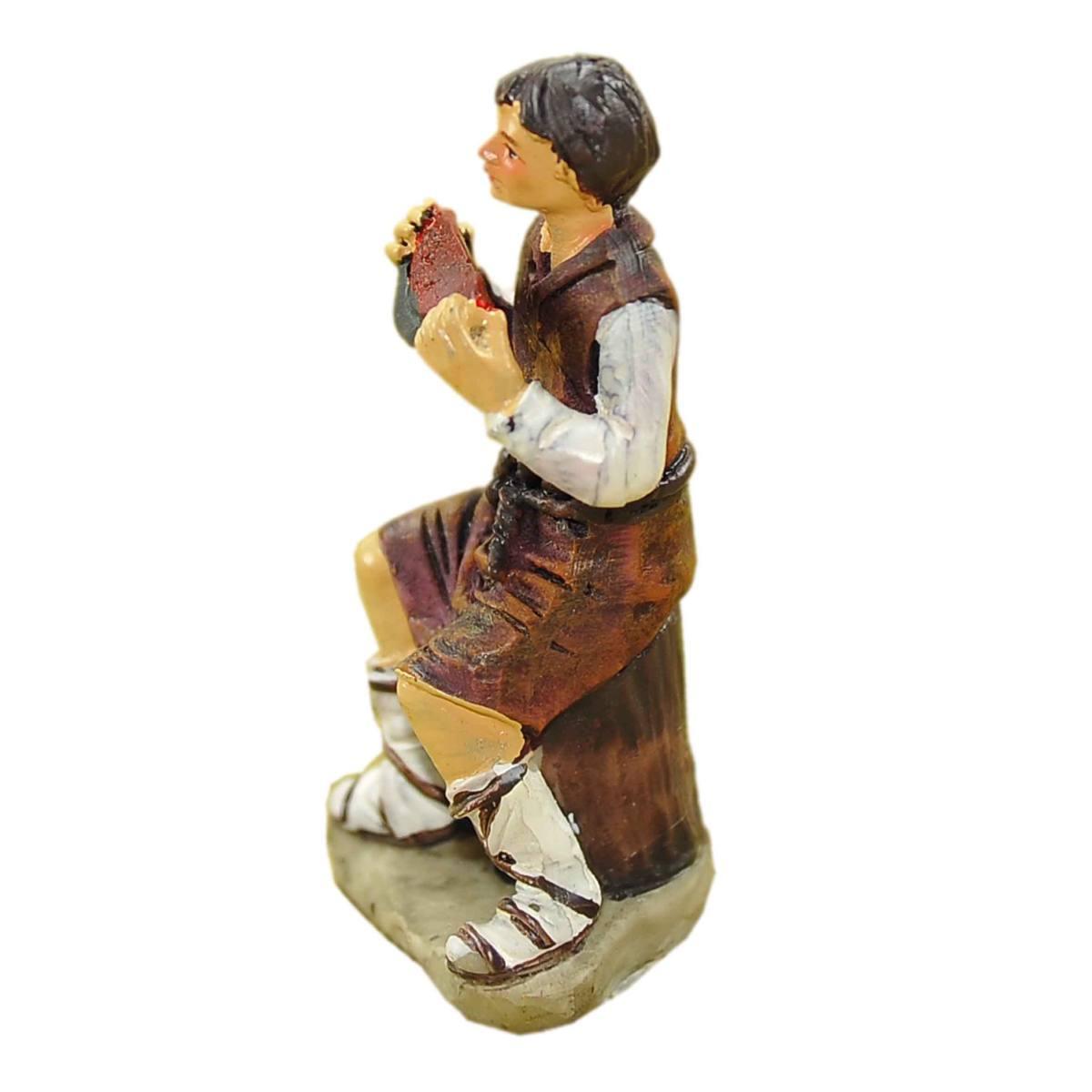 Statua presepe 9 cm pastore fetta di anguria