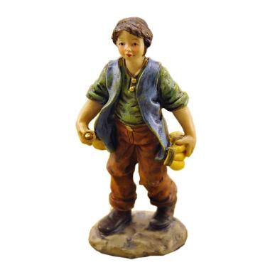 Statua presepe 15 cm uomo banane