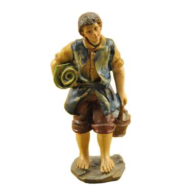Statua presepe 15 cm uomo coperta secchio