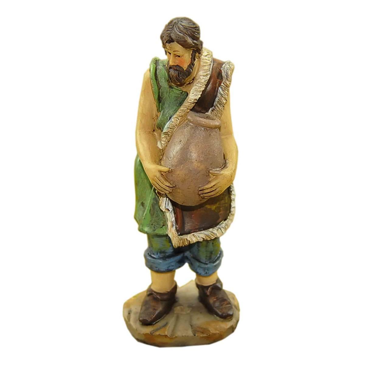 Statua presepe 15 cm pastore brocca