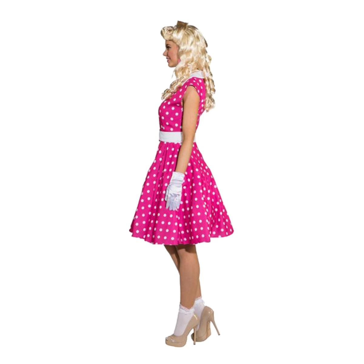 Costume pin up rock roll rosa modello n