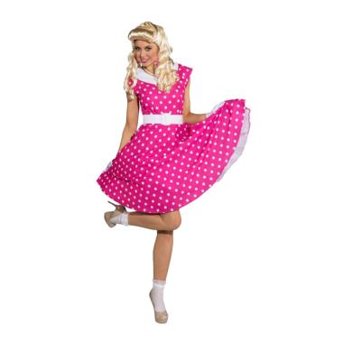 Costume pin up rock roll rosa modello n