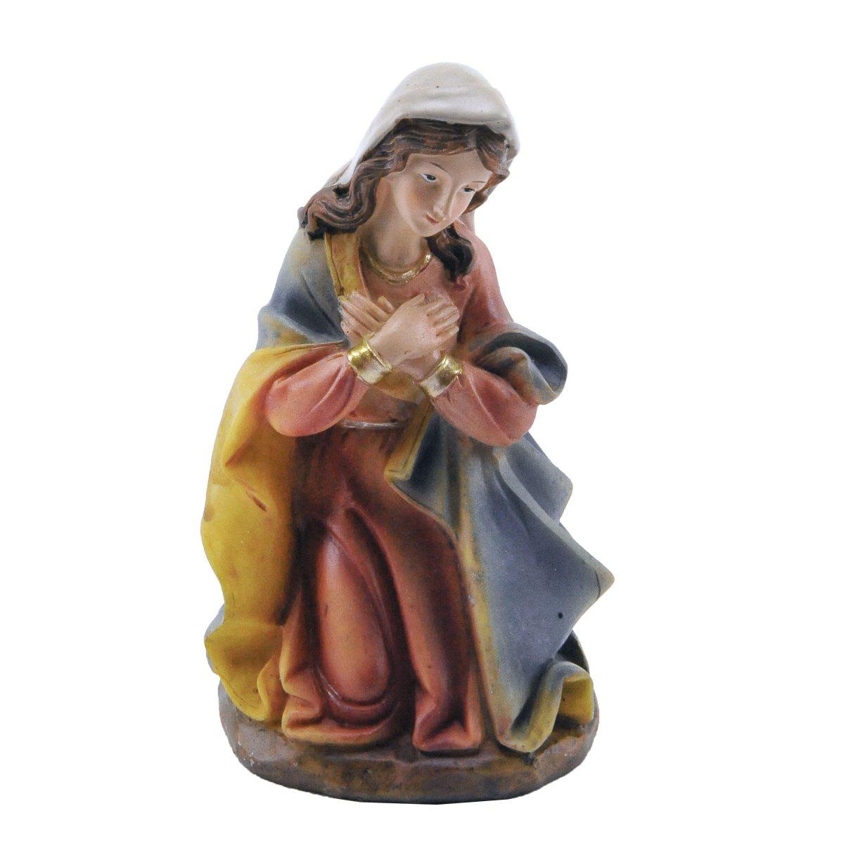 Statua presepe 11 cm madonna in ginocchio