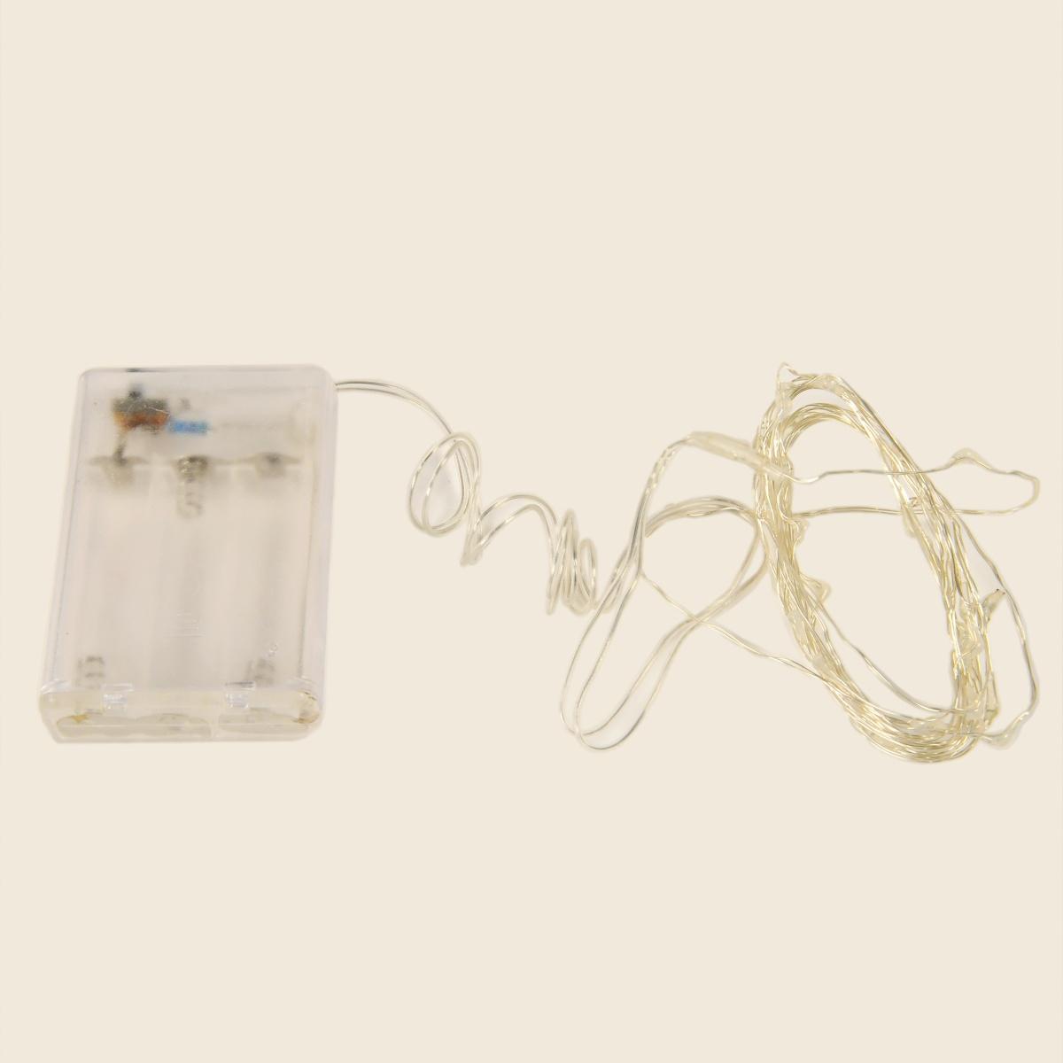Luci di natale esterno batteria 30 led micro blu
