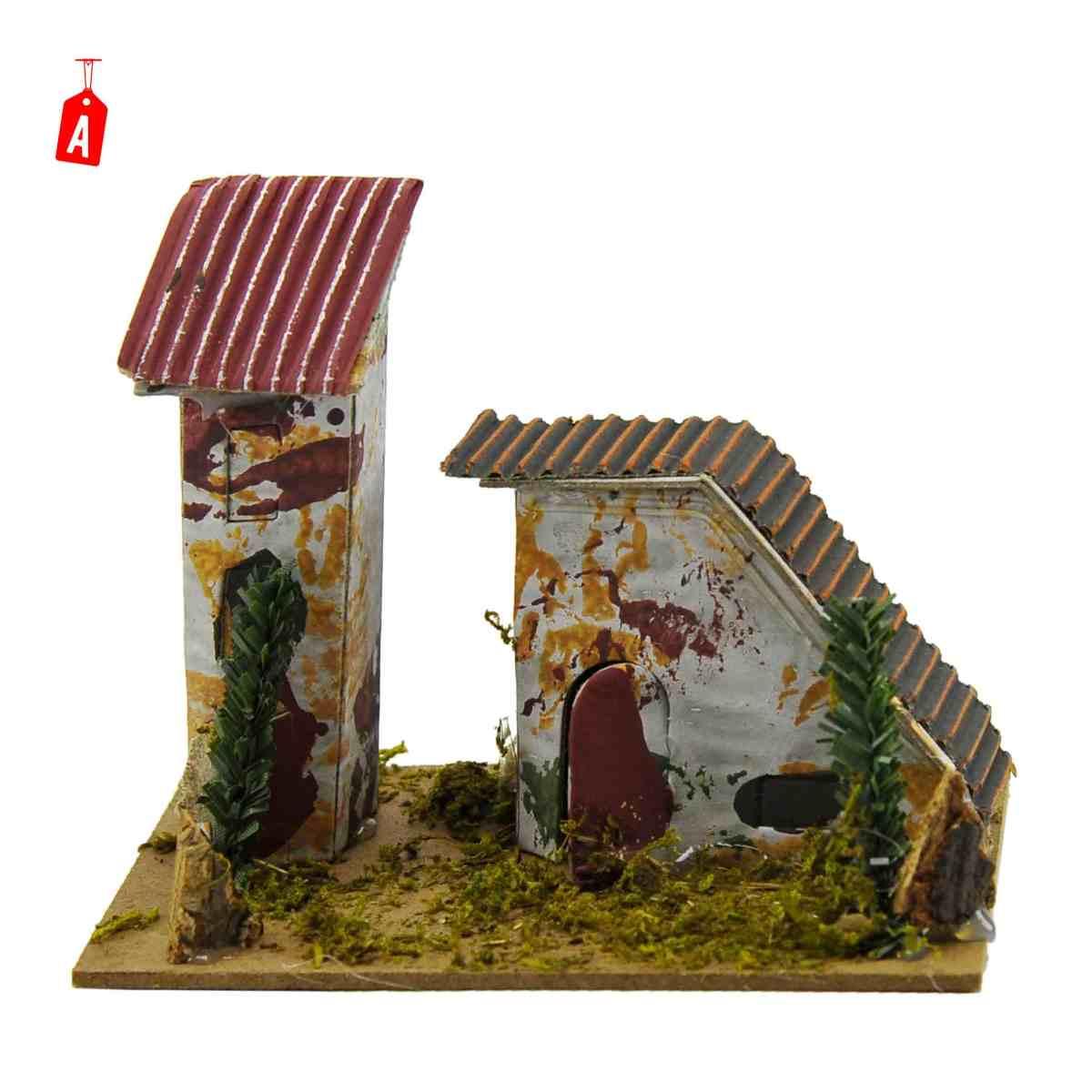 Casetta presepe doppia