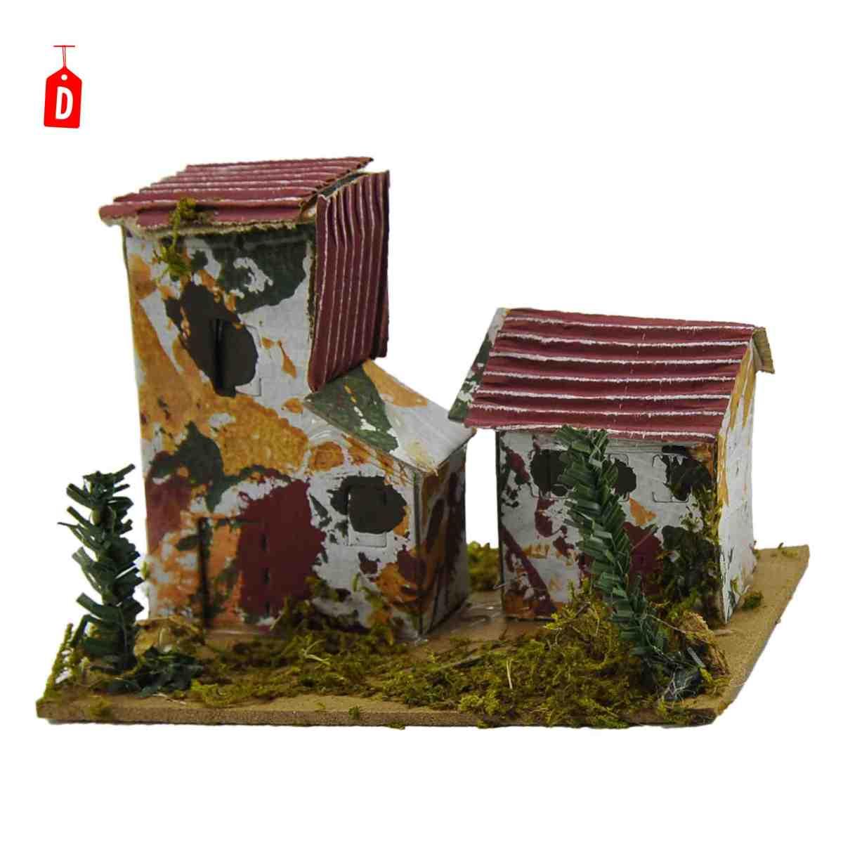 Casetta presepe doppia