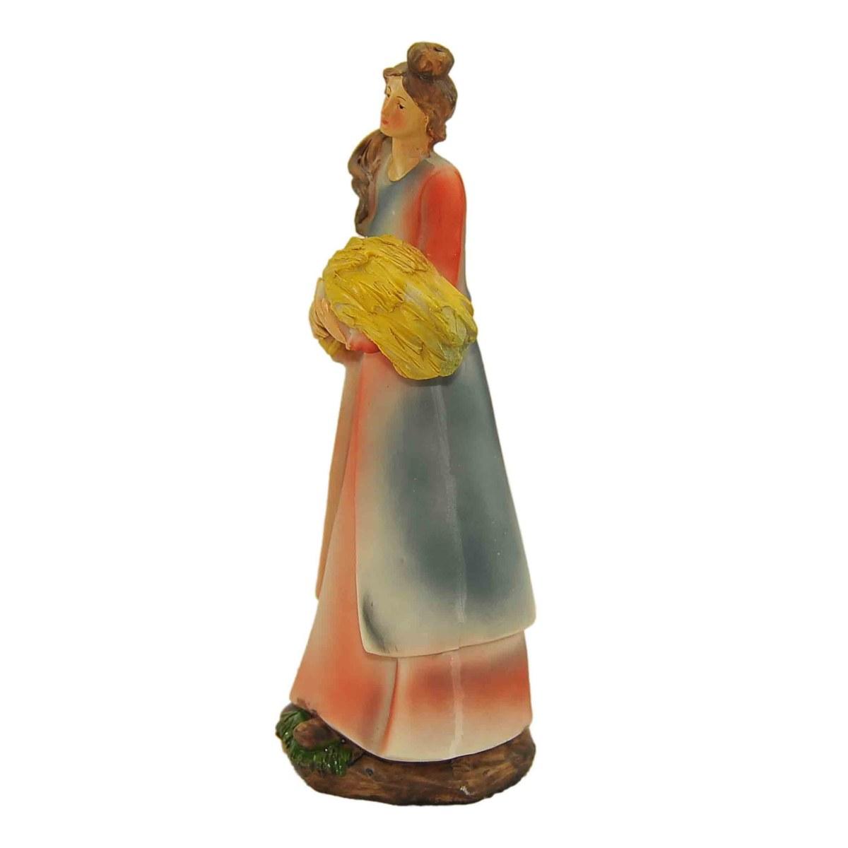 Statua presepe 25 cm donna grano