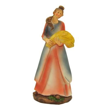 Statua presepe 25 cm donna grano