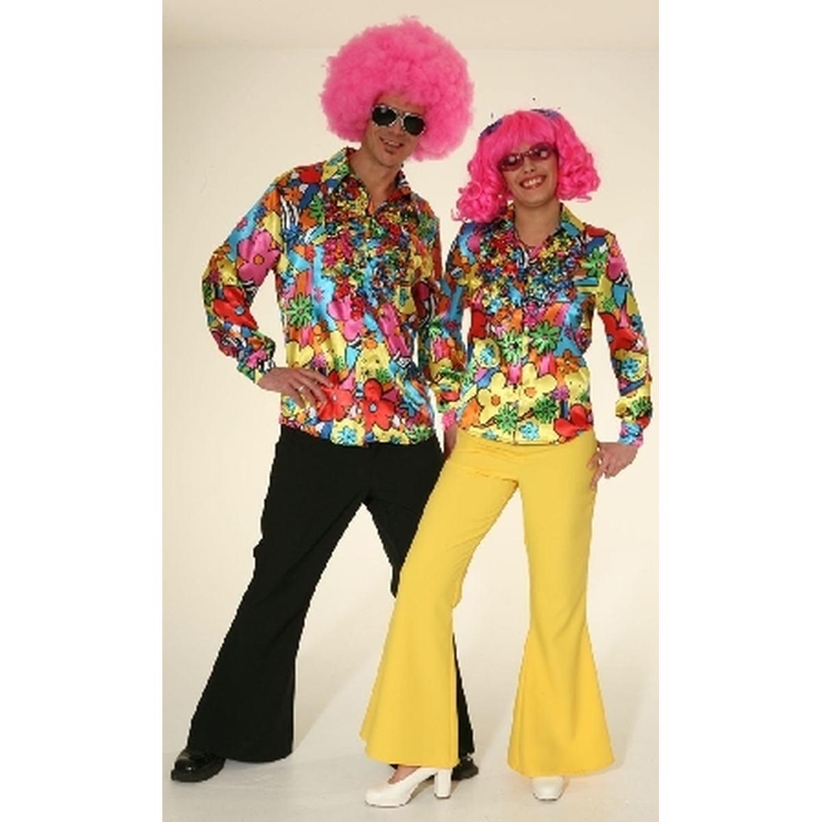 Pantaloni anni 70 zampa giallo