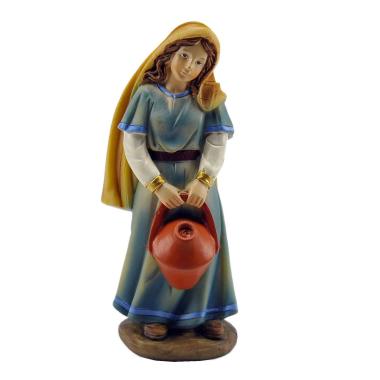 Statua presepe 15 cm donna brocca