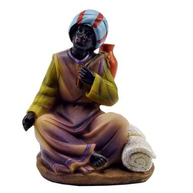 Statua presepe 15 cm uomo brocca coperta