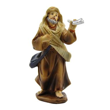 Statua presepe 11 cm pastore corno