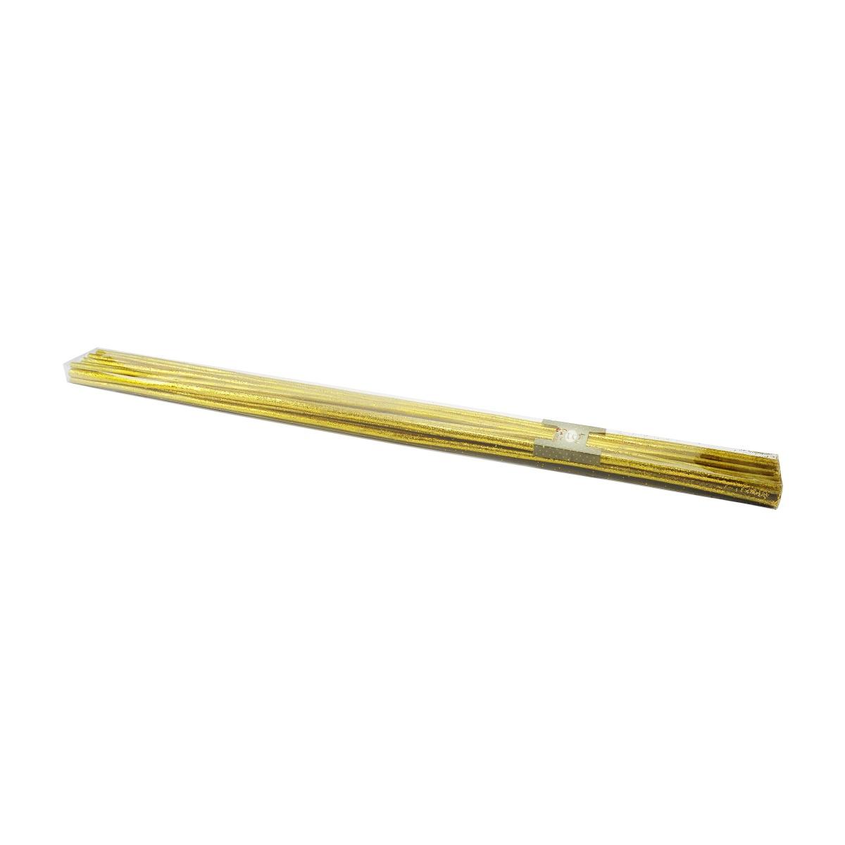 Rametti natalizi legno oro glitter Set 100 pz